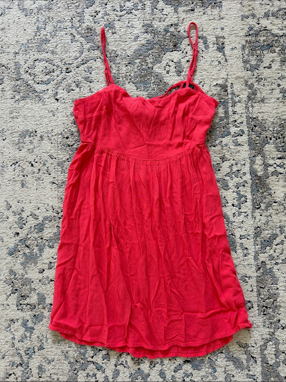wild fable Red Spaghetti Strap Babydoll Dress